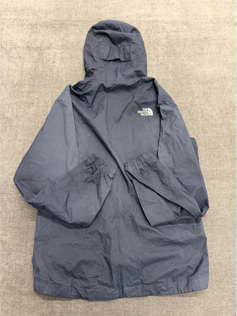 The North Face Men's Medium Hooded Windbreaker Jacket Navy Blue